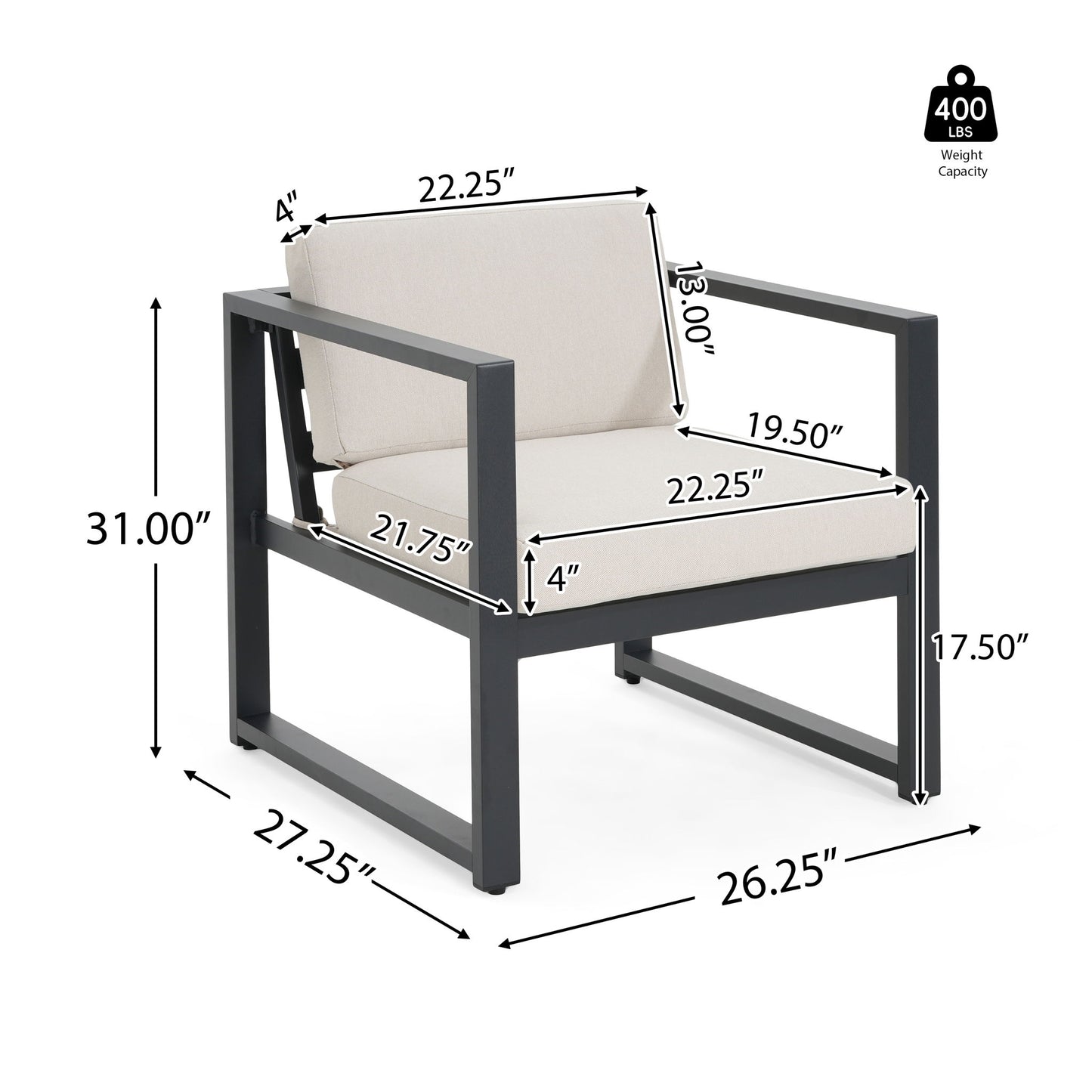 Navan - Outdoor Patio Club Chair
