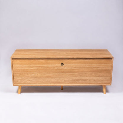 TV Stand For TVs Up To 60" With 2 Doors, 1 Drawer And 1 Open Shelf - Oak