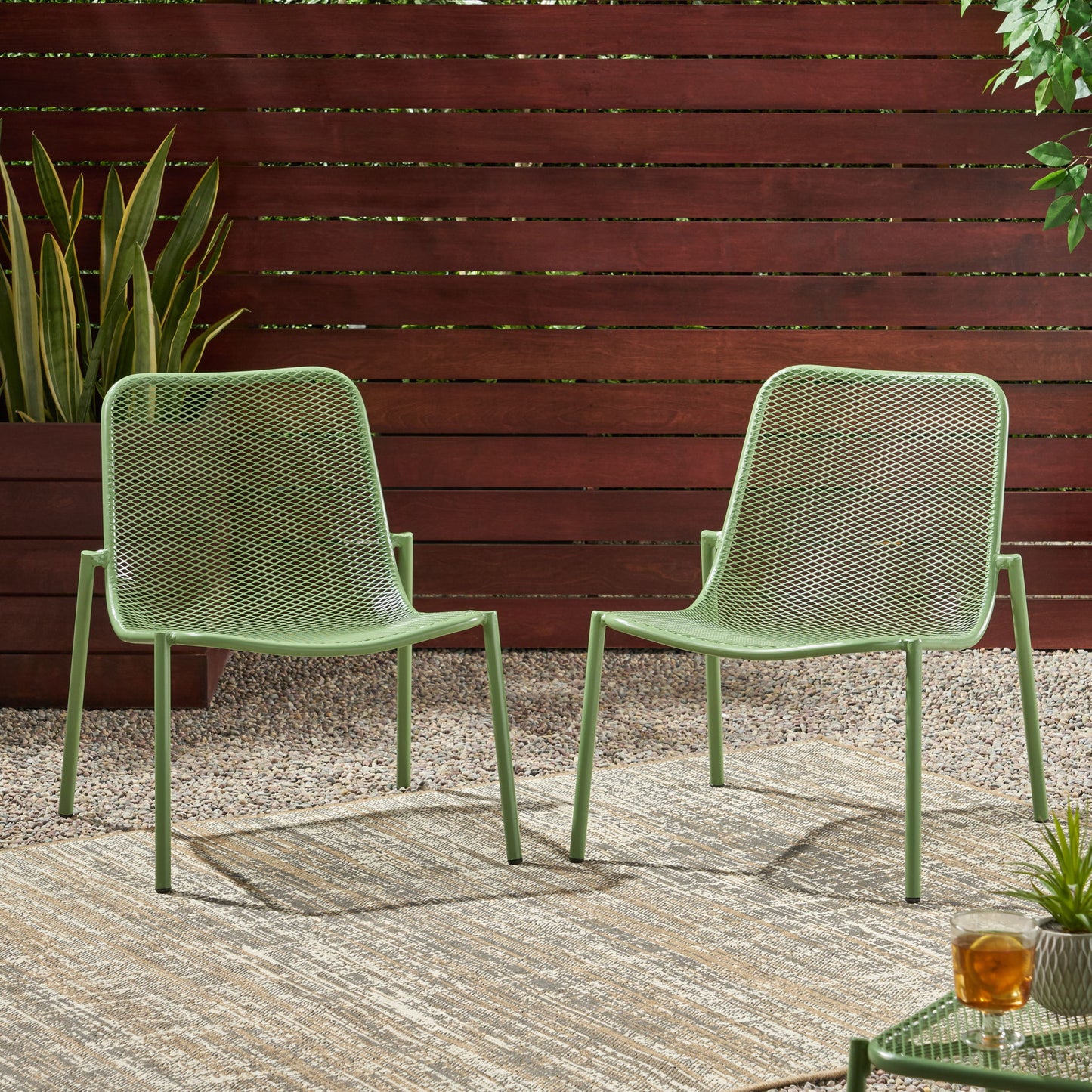 Outdoor Iron Chair With Design
