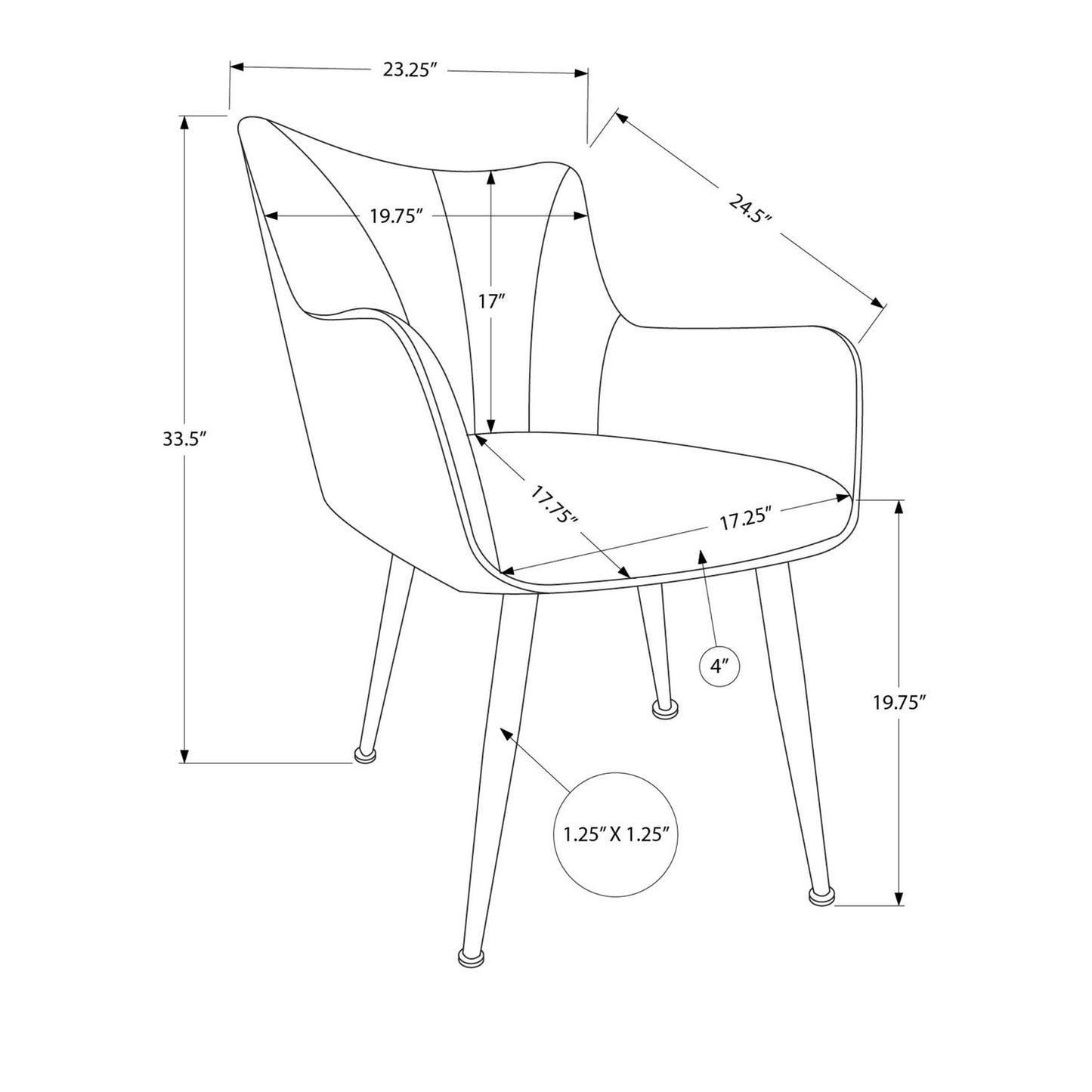 Upholstered Side Dining Chair (Set of 2)
