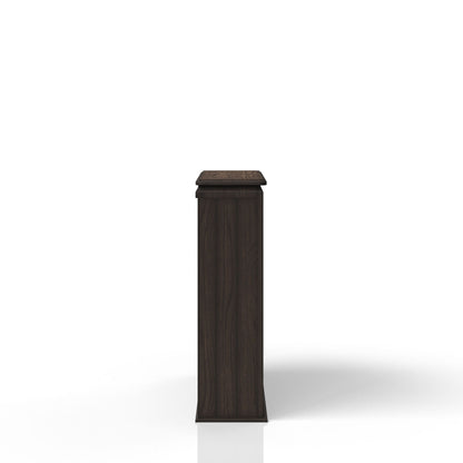 2 Shelf Bookcase Hutch - Chocolate