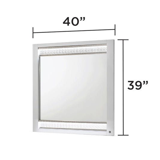 Glam - Mirror & LED Lighting (Includes Mirror Only) - White