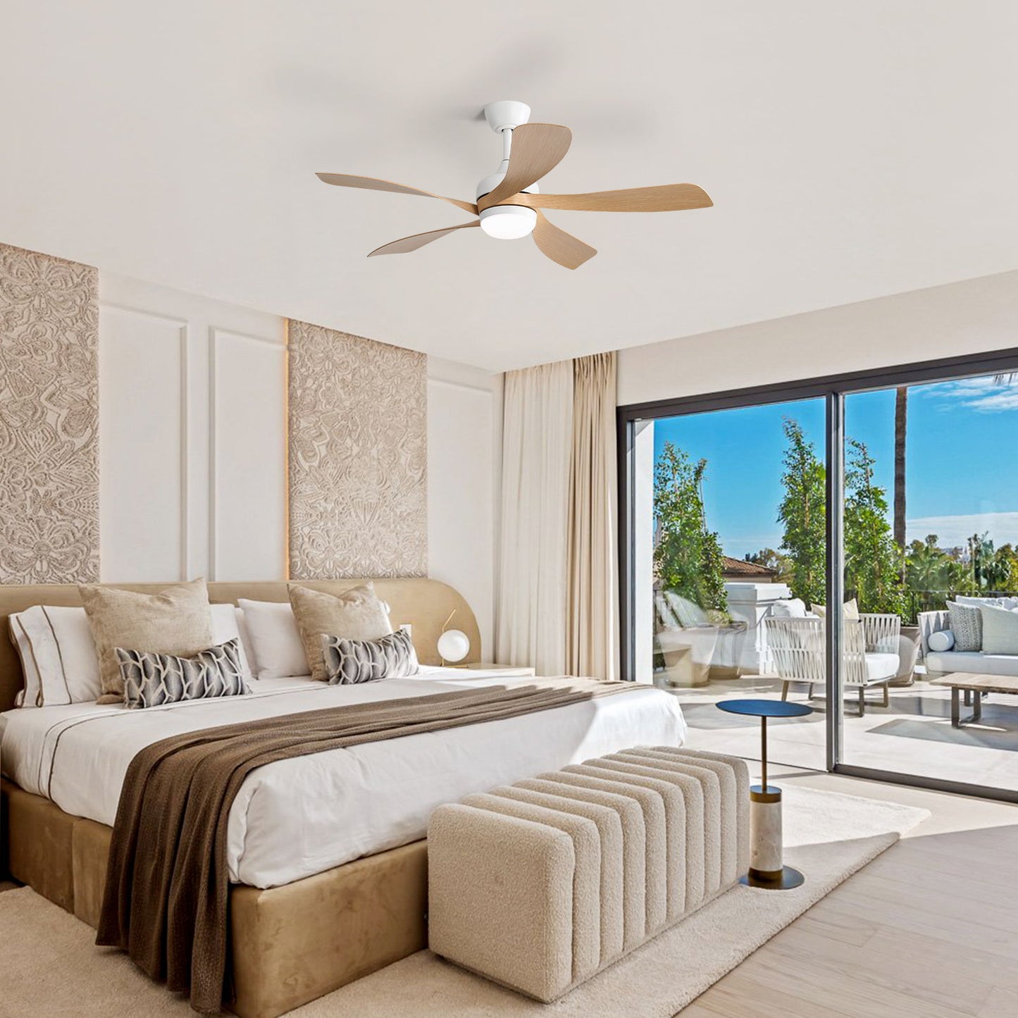 Ceiling Fan & DC Motor And Integrated Light