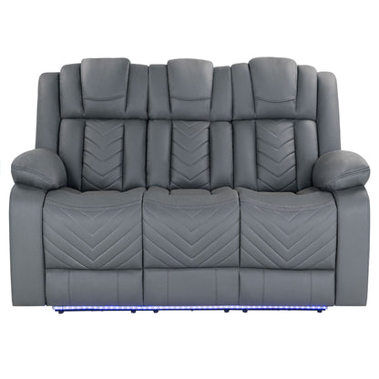 Raize - Power Living Room Set With Storage Console And Cup Holders