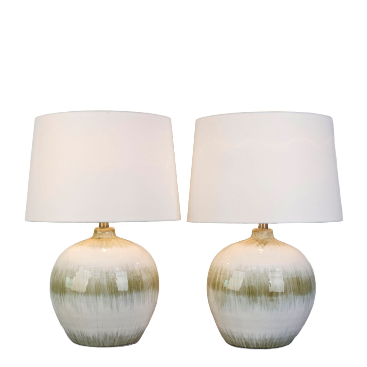 Dune Veil - 26 X 16 - Ceramic Table Lamp (Set of 2) - Ivory
