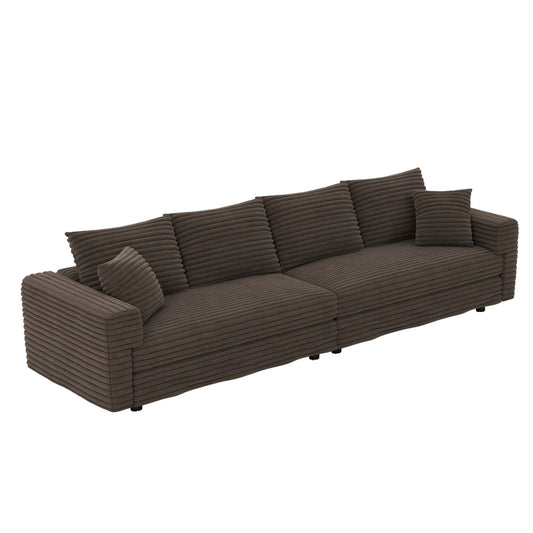 4 Seat Sofa, Deep Seat Couches With Soft Pillows