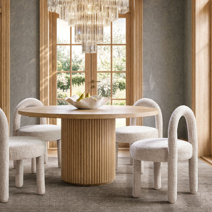 Penny - Round Arched Fully Upholstered Dining Side Chair (Set of 2)