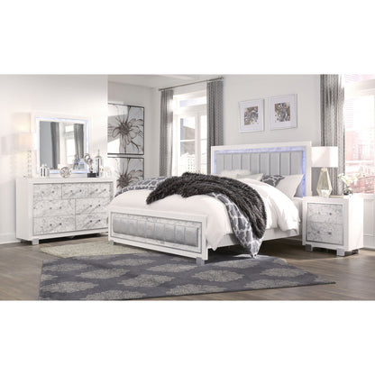 Skye - Marble Mirror - White