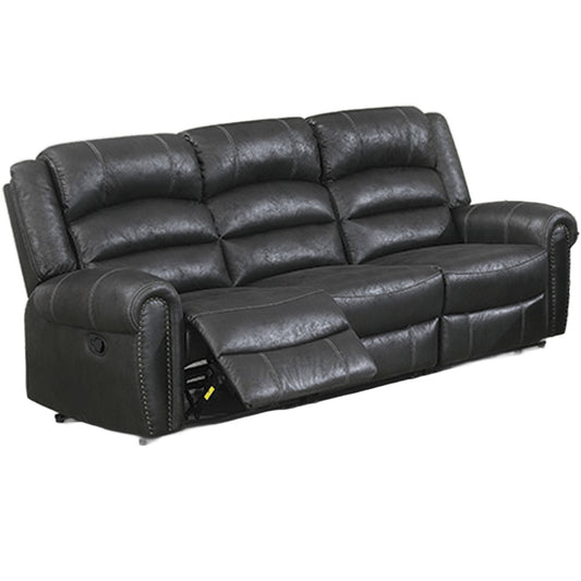 Power Reclining Sofa With Built In USB Port - Black