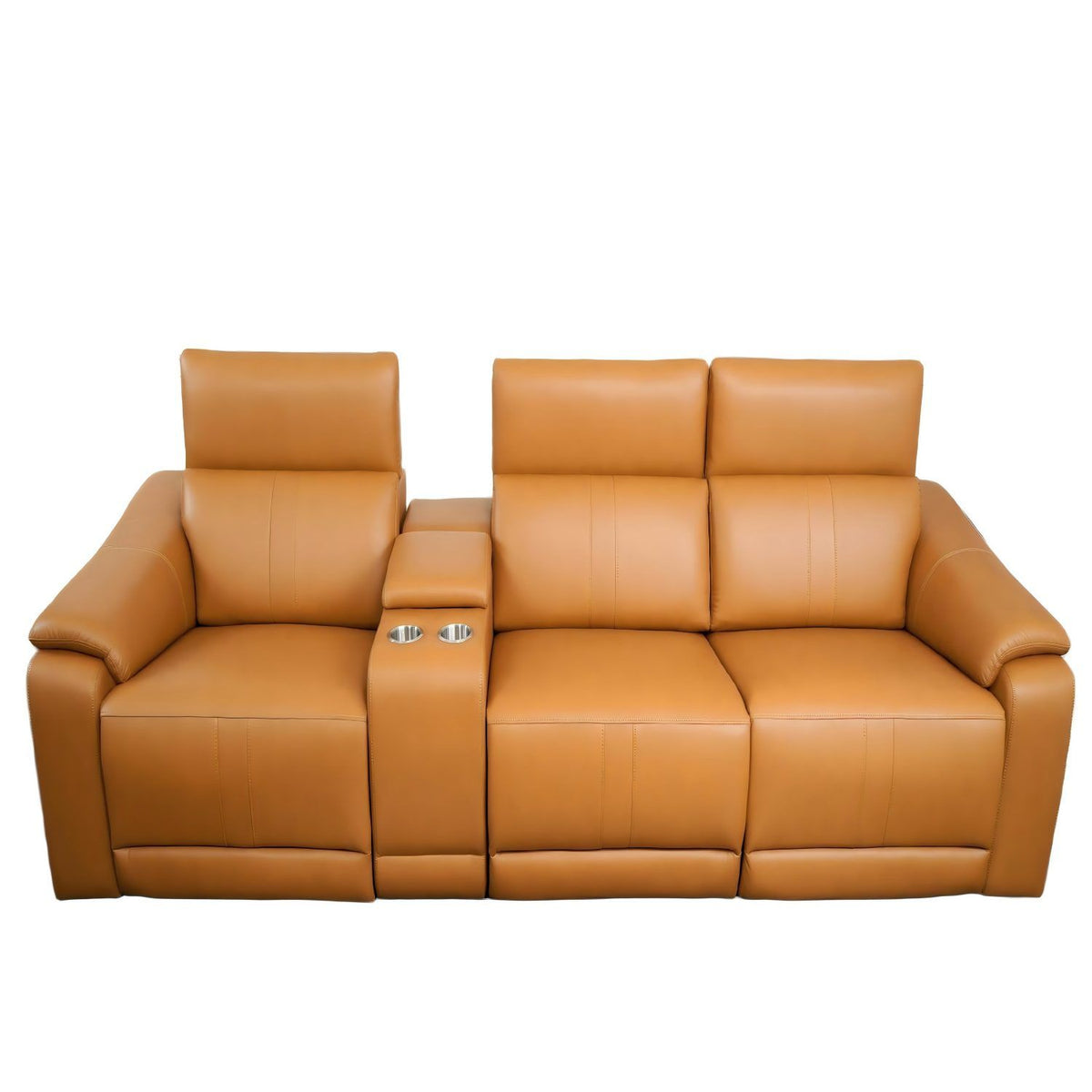 Modular Sofa With Recliners And Cup Holders Sectional Set