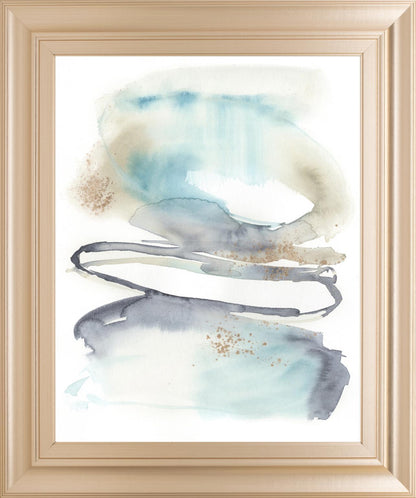 22x26 Spiral Bloom I By Jennifer Goldberger - White