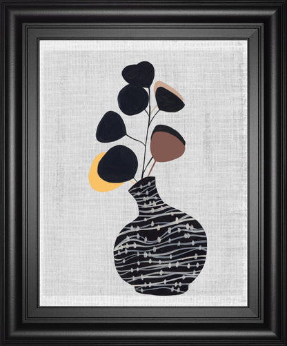 22x26 Decorated Vase with Plant I By Melissa Wang - Gray