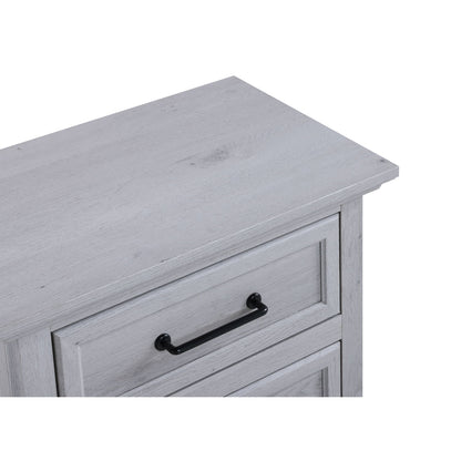 2 Drawer Nightstand With USB Charging Station