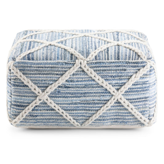 Cowan - Handcrafted Square Pouf