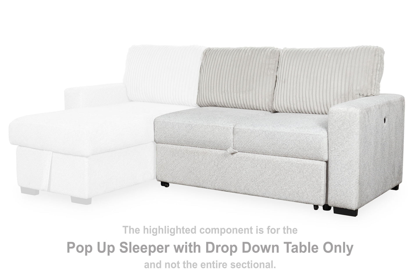 Wohlen - Pop Up Sleeper With Drop Down Table - Alloy