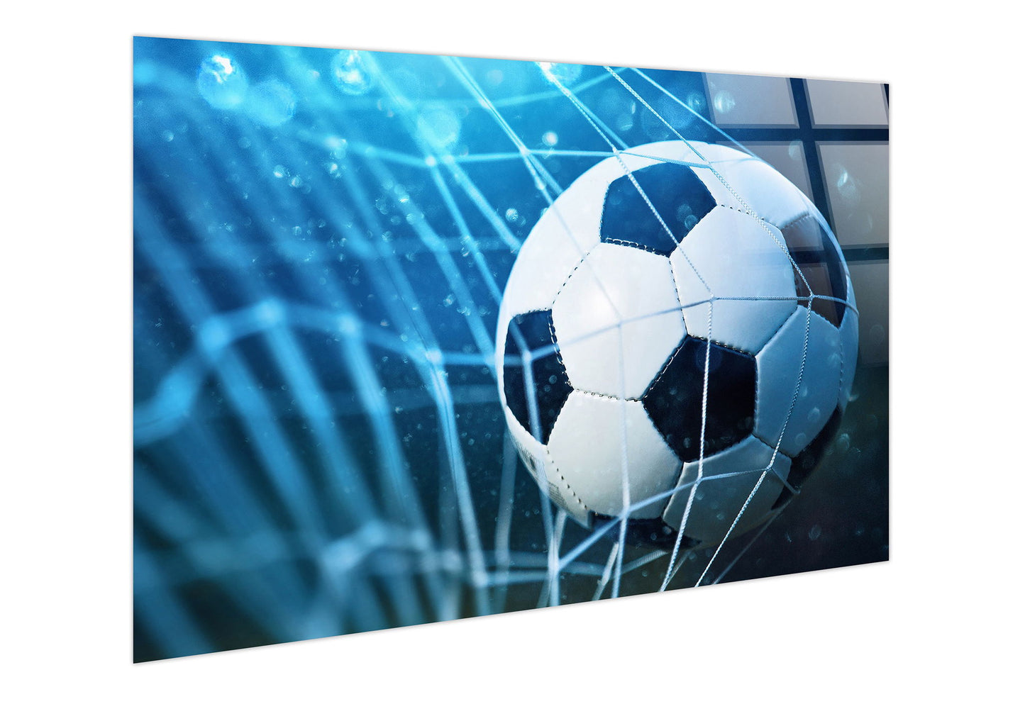 Netted Victory Tempered Glass - Blue / Black