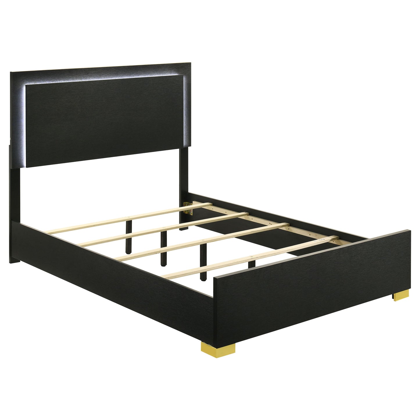 Jeremiah - LED Panel Bed With Touch Controlled Lighting