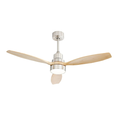 52" Integrated LED Ceiling Fan With Remote Control And Blades For Living Room