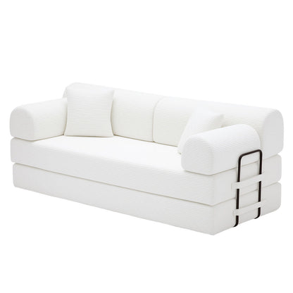 Convertible Sleeper Sofa Bed, Floor Lounge Couch For Living Room