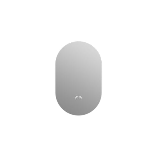 Smart Wall Mounted LED Touch Screen Mirror With Anti-Fog Function And Adjustable Lighting