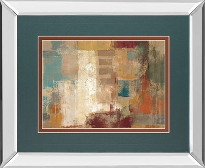 Oriental Trip Crop By Silvia Vassileva - Mirror Framed Print Wall Art - Dark Gray