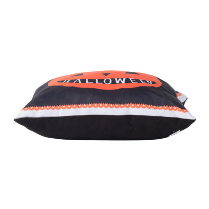 Halloween Pumpkin Pillow - Black / Orange