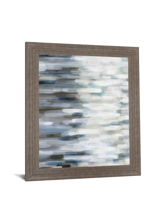 Misty Tidescape - 28" x 34" Framed Wall Art - Gray