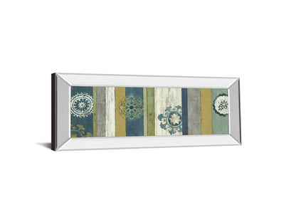 Marrakech Il By Aimee Wilson - Mirror Framed Print Wall Art - Blue