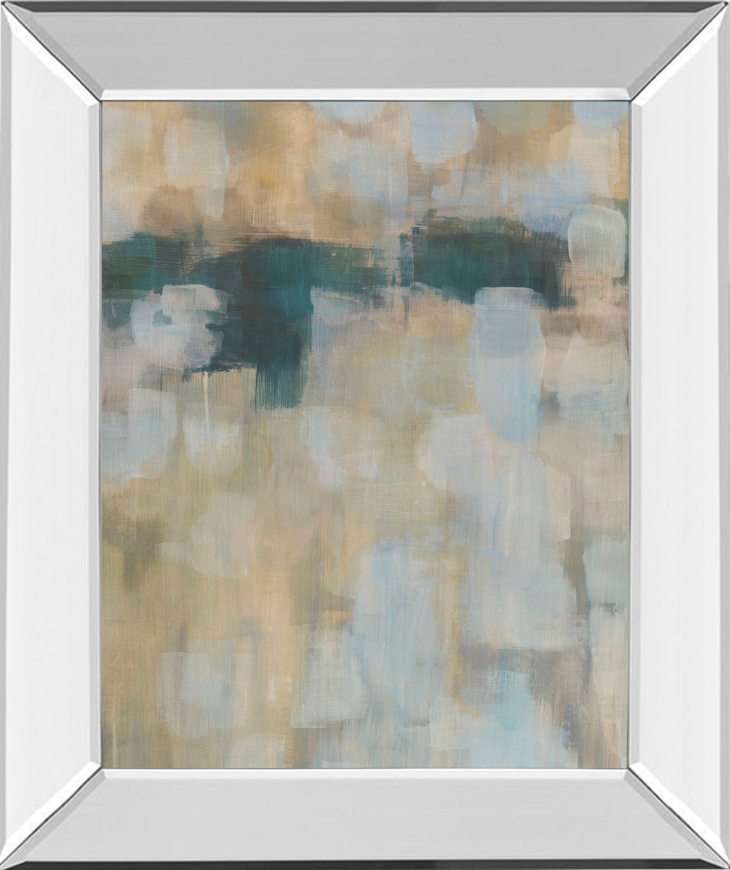 Carbon Neutral By Parker - Mirror Framed Print Wall Art - Beige