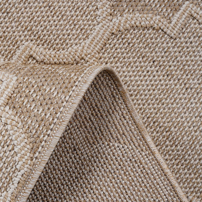 Guros - 8' X 10' Trellis Indoor / Outdoor Area Rug - Cream
