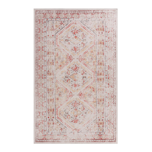Maval - 6' X 9' Washable Area Rug - Beige