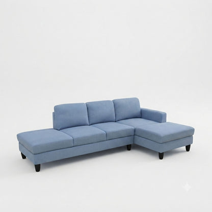 L - Shaped Sectional Sofa With Chaise & Ottoman