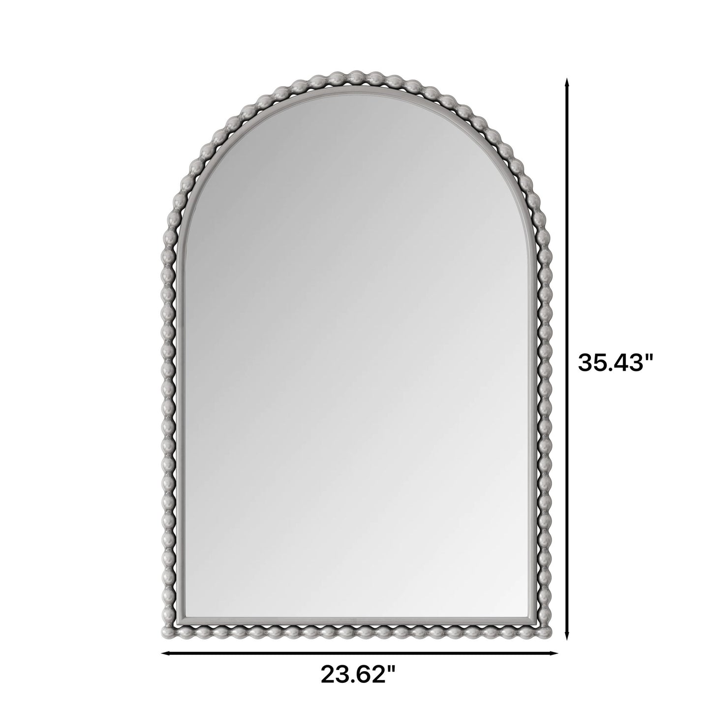 Vintage Iron Art Arch Mirror, Wall Hanging Or Table Display