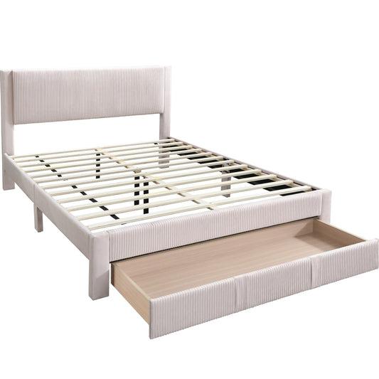 Contemporary Bed & Storage Drawer