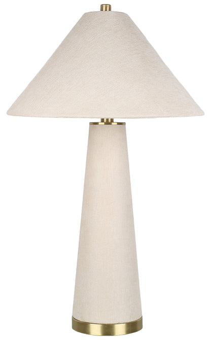 Ivory Reverie - 30 X 18 - Textured Linen Table Lamp (Set of 2) - Ivory Textured Linen
