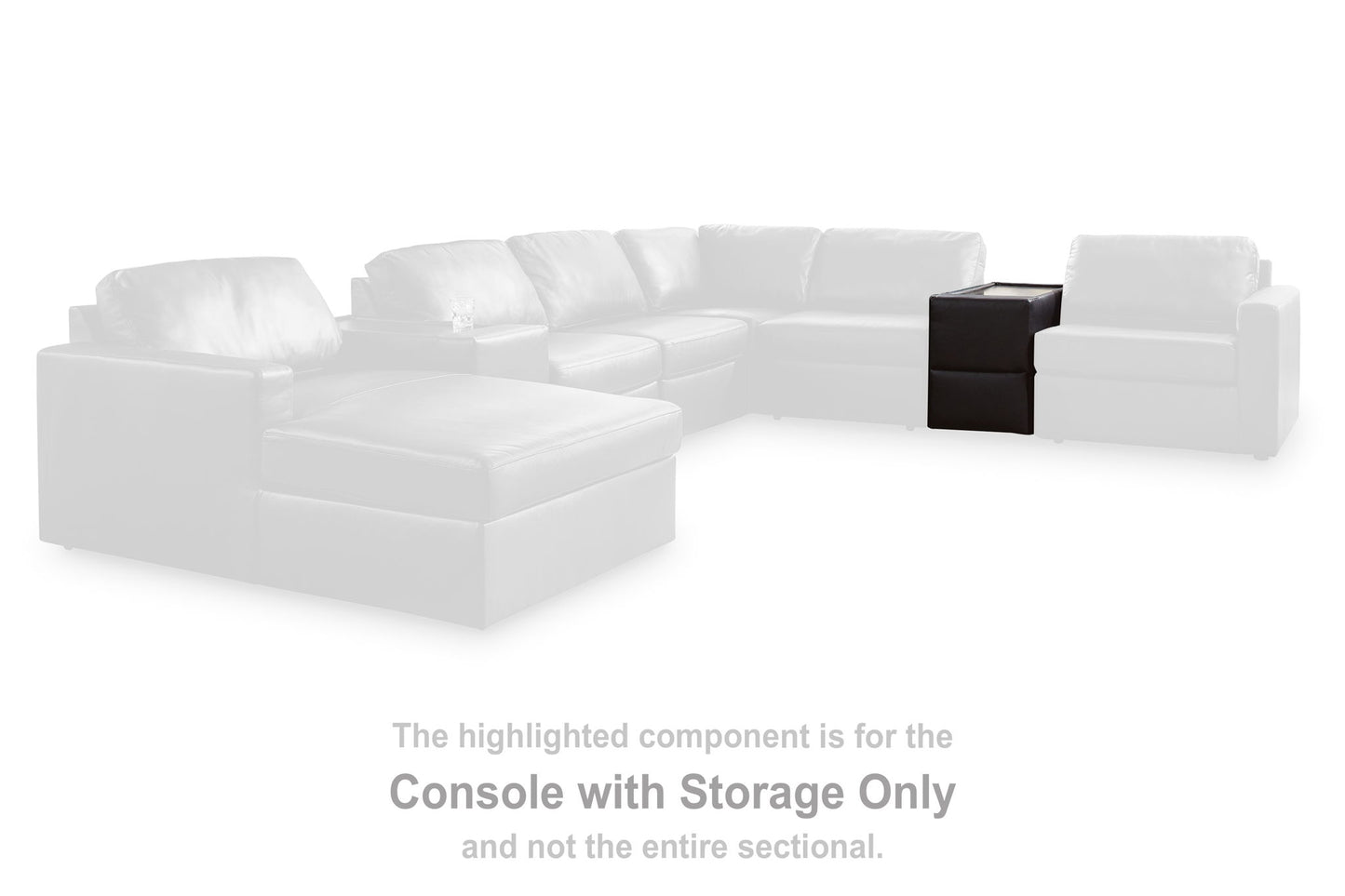 Modmax II - Console With Storage - Black