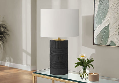 Table Lamp, Lighting, Resin, Contemporary - Black / Cream
