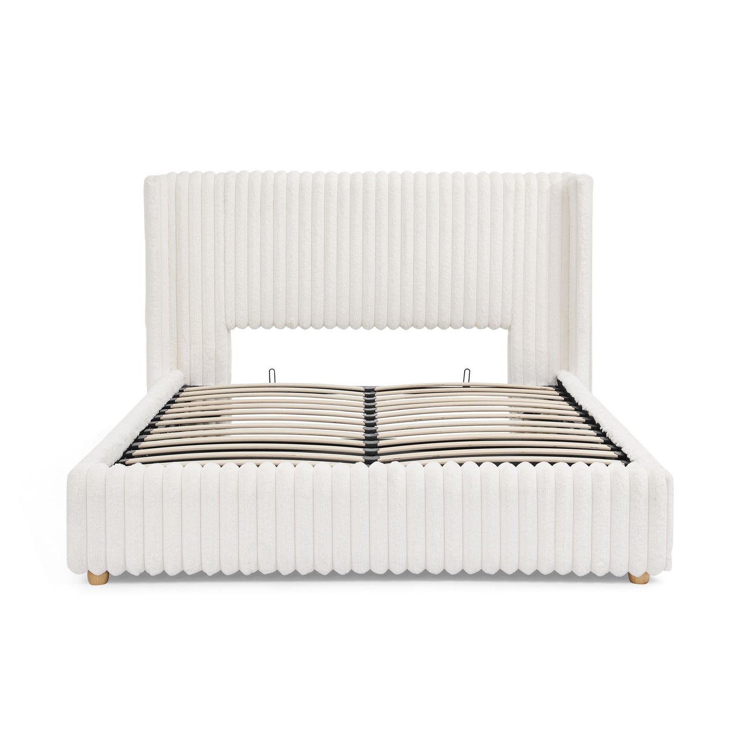 Functional Vertical Striped Bed With Gas Lift Storage