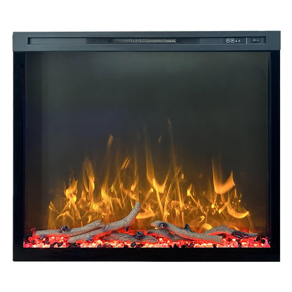 Built In Electric Fireplace With LED Flame Effects