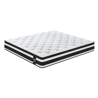 12" Breathable Hybrid Mattress, Memory Foam, Individual Pocket Springs