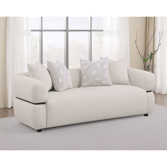 Ramsay - Round Arm Sofa - Beige