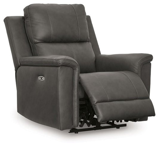 Bleckley - Anchor - Power Recliner With Adjustable Headrest
