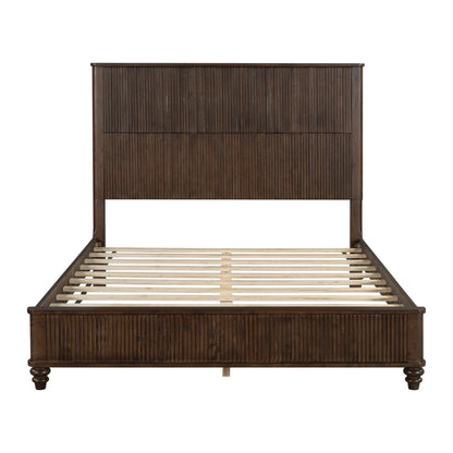 Platform Bed Frame With Tall Headboard