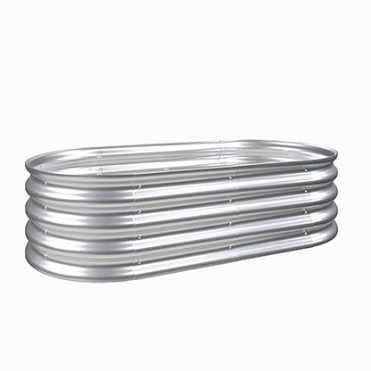 Heavy Duty Galvanized Raised Garden Bed Kit For Vegetables, Flowers & Herbs