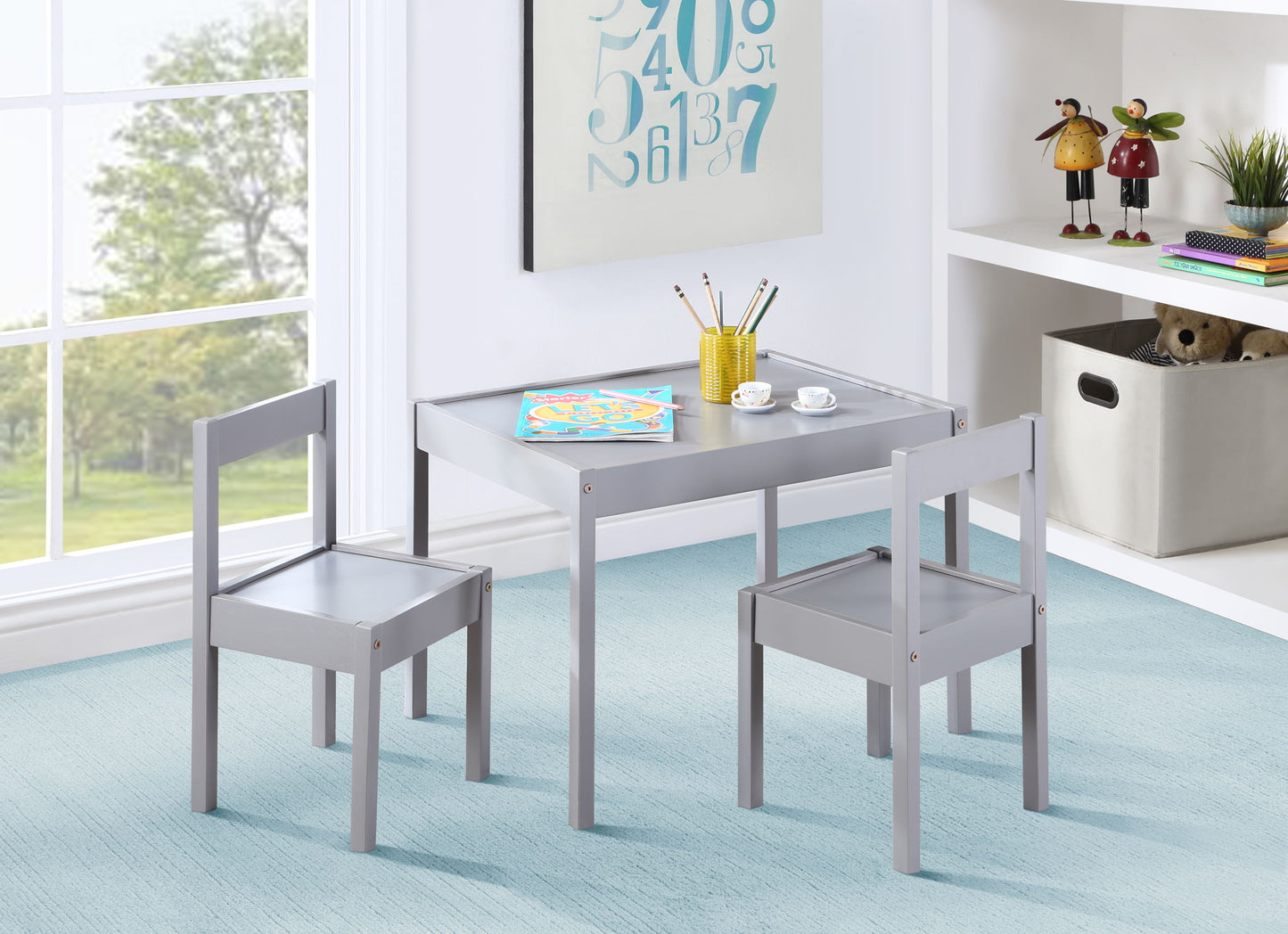 Della - 3 Piece Kids Table & 2 Chair Set
