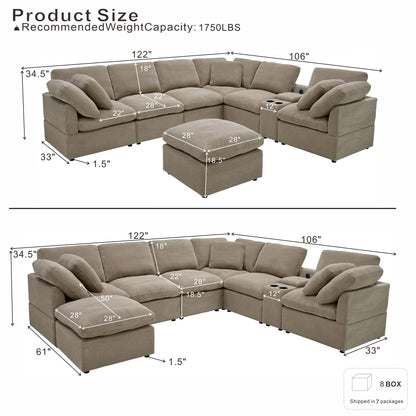 Modular Cloud Sofa, Freely Configurable Corner, Living Room Furniture
