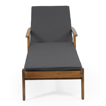 Jason - Chaise Lounge Adjustable Acacia Wood Outdoor Furniture