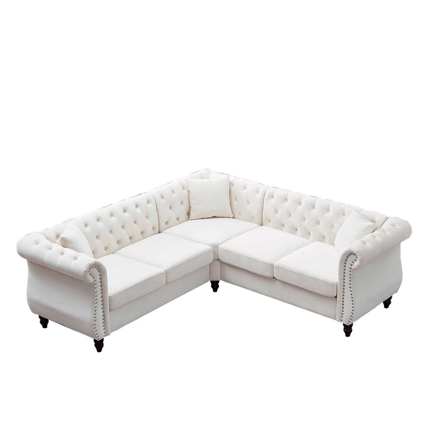 Streamline Modern L-Shaped Corner Sofa