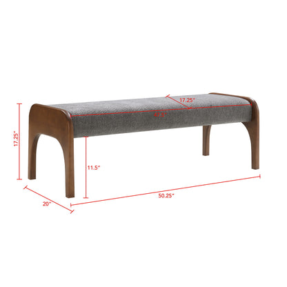 Modern Upholstered Long Bench For Kitchen