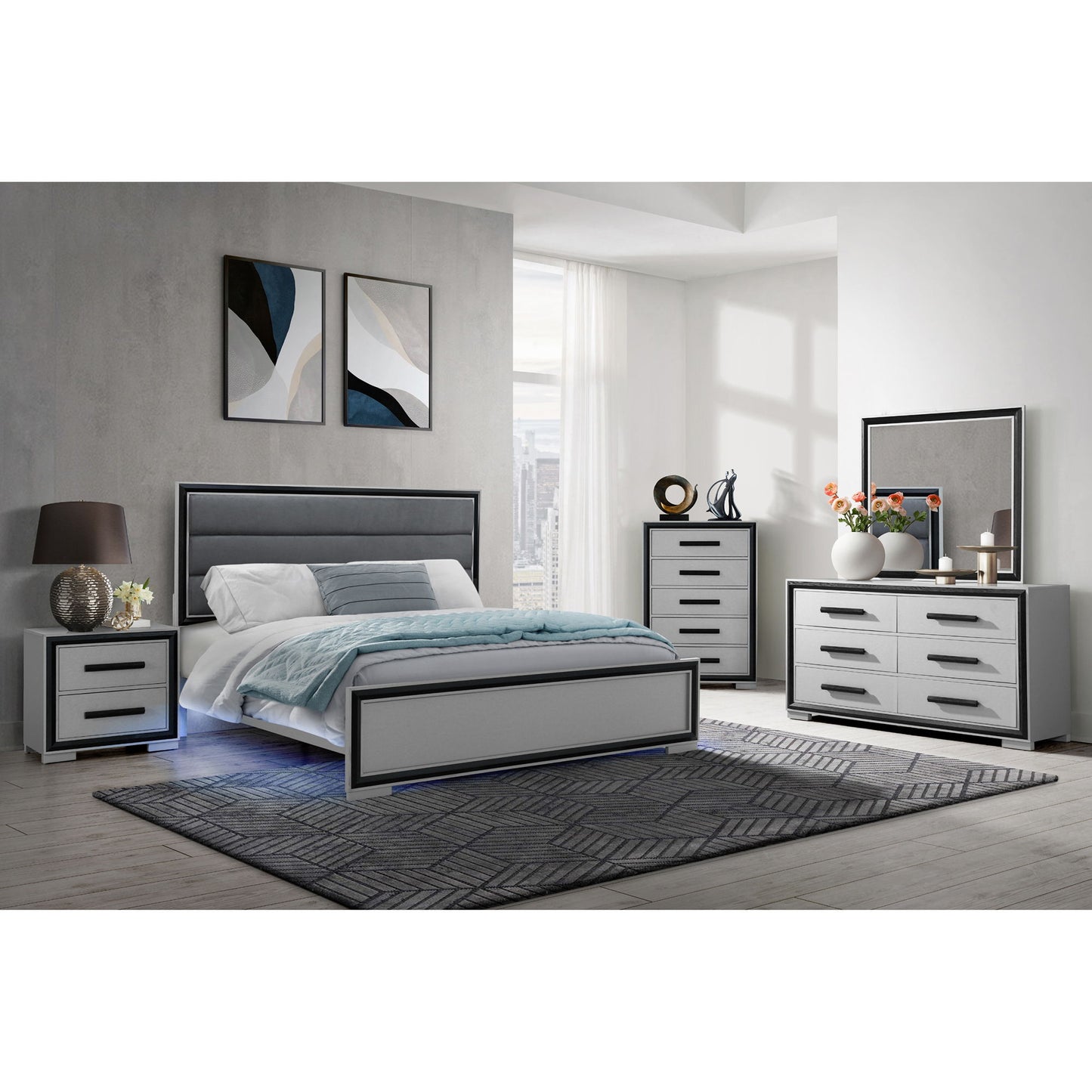 Adelaide - 5 Pieces With LED Set
